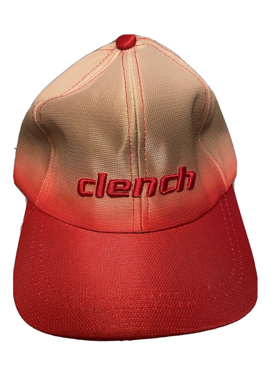 NWT Clench 701 Jeans Tony Jones Red Gray Baseball Cap Hat Sm