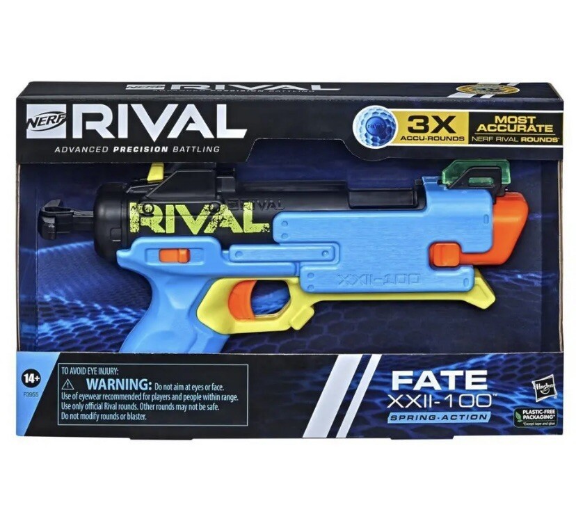 2 Pack NERF Rival Fate XXII-100 Blaster Includes 3 Rival