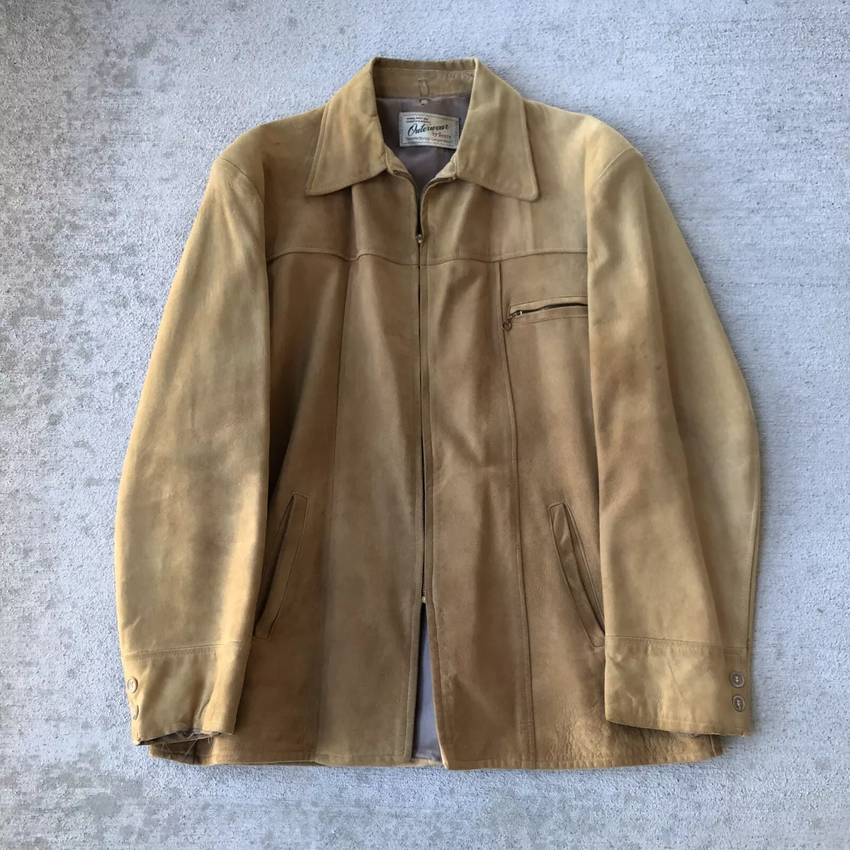 Vintage 40s/50s Hercules Sears Outerwear Suede Jacket