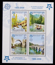 TIMBRES BOSNIE-HERZEGOVINE REP SERBE : 2005 YVERT BF N° 13** NEUF 50 ANS EUROPA 