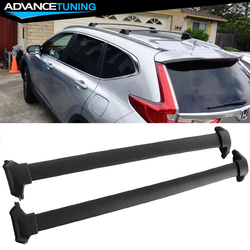 Fits 17 22 Honda CRV OE Style Roof Rack Cross Bar Black Aluminum Luggage Carrier