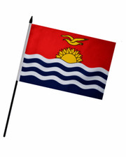 Kiribati Hand Flag (9" x 6")