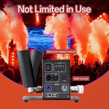 Co2 Jet Fog Machine Cannon 2Head Smoke Column Mister For DJ Stage Show Party DMX