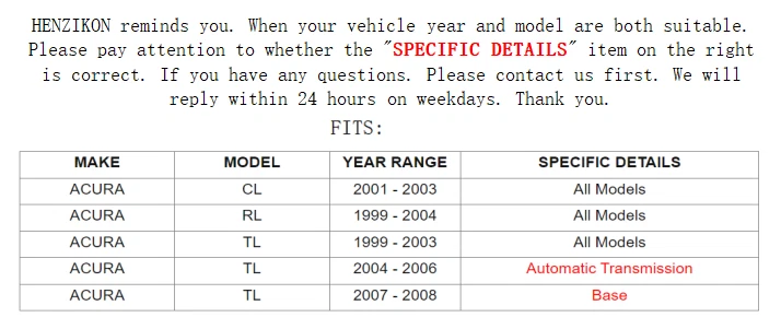 Front & Rear Ceramic Brake Pads For 1999-2004 Acura RL 3.5L Premium Sedan 4-Door - Image 2 of 4