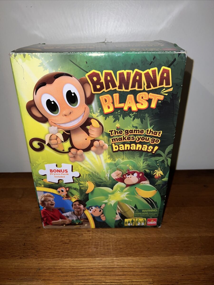 Banana Blast - Pull The Bananas Until The Monkey Jumps Game - Includes  Puzzle