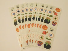 Mrs. Grossman's Lot of 10 Strips Halloween ~Creepy Creatures~  2014 Stickers
