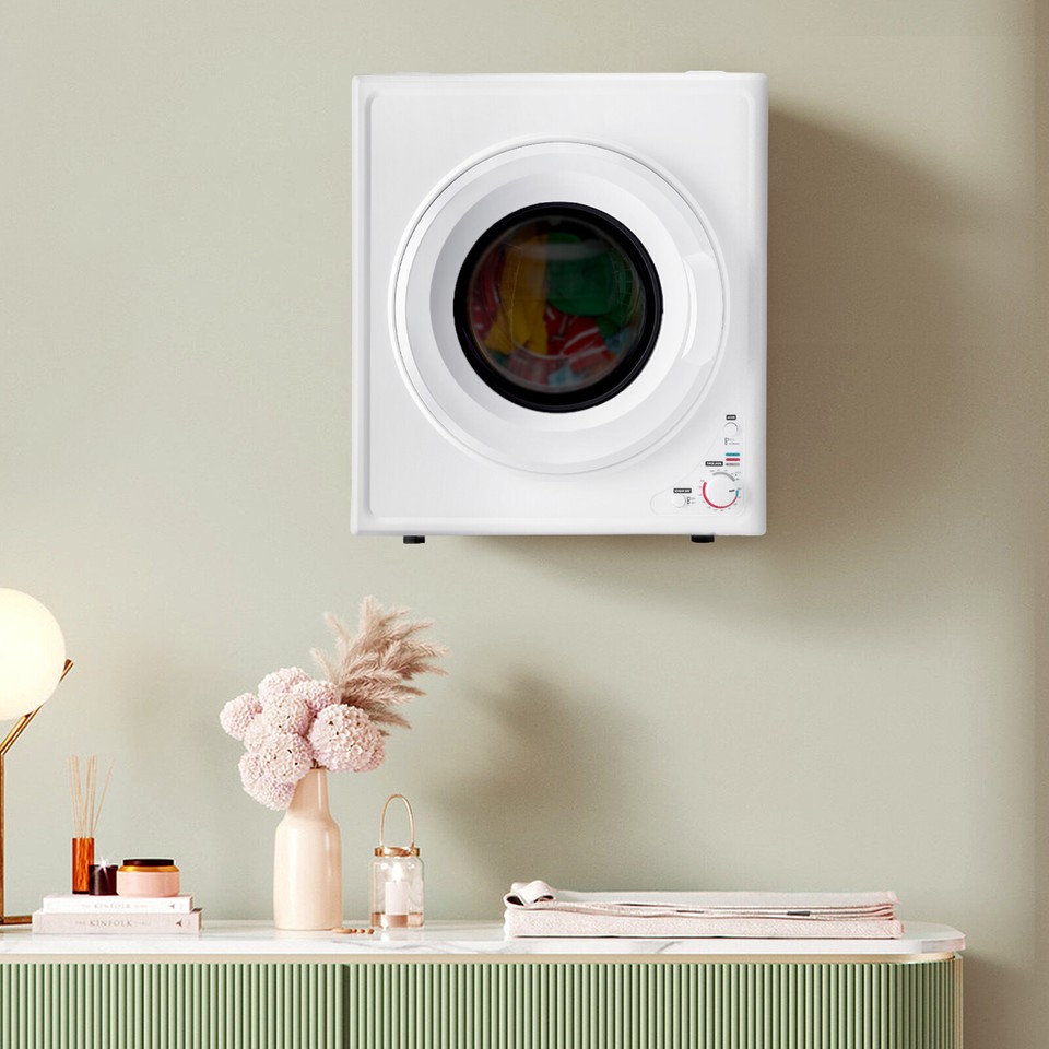 Compact Portable Clothes Dryer 4KG 2.6CUFT Stainless Steel Drum 120V