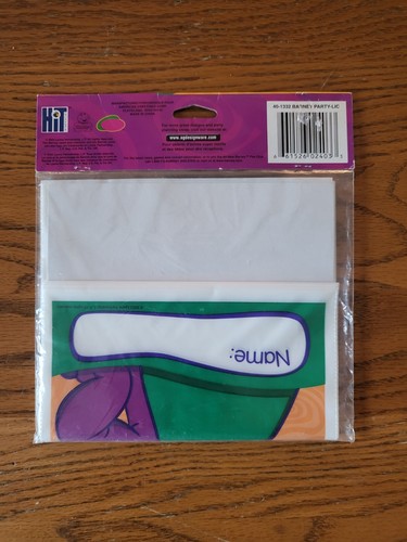 Vintage Barney DesignWare Set Of 8 Gift Bags 2002 Unopened - Picture 3 of 4