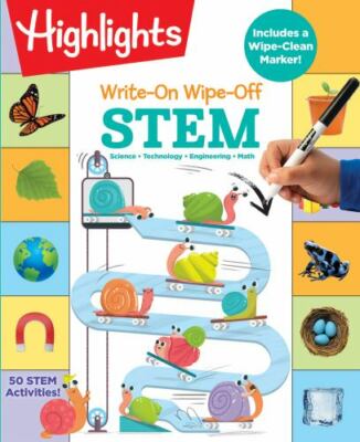 Write-On Wipe-Off STEM (Highlights Write-On Wipe-Off Fun to ...  (Spiral-bound)