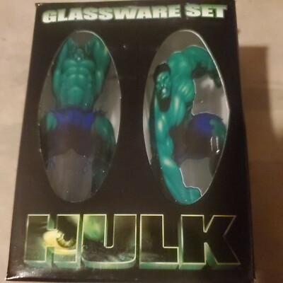 NECA Hulk 4 Inch Shot Glass Glassware Set New in box mint | eBay