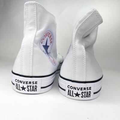 Converse CTAS High Oversized Logo White Black Sneaker. Size 13. Style:165696C. Converse Mens CTAS High Oversized Logo White Black Sneaker  main image 4