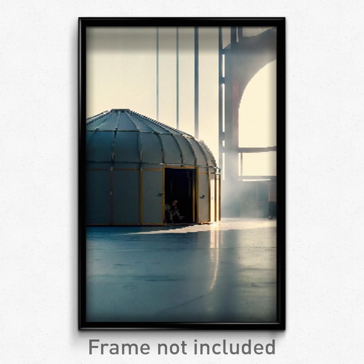 Pixel Art Poster - Agile Shelter (8 Bit Psychedelic Trippy Video Game Print)