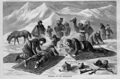 SMOKING IN THE HIMALAYAS TOBACCO SMOKE PENJAB THIBET