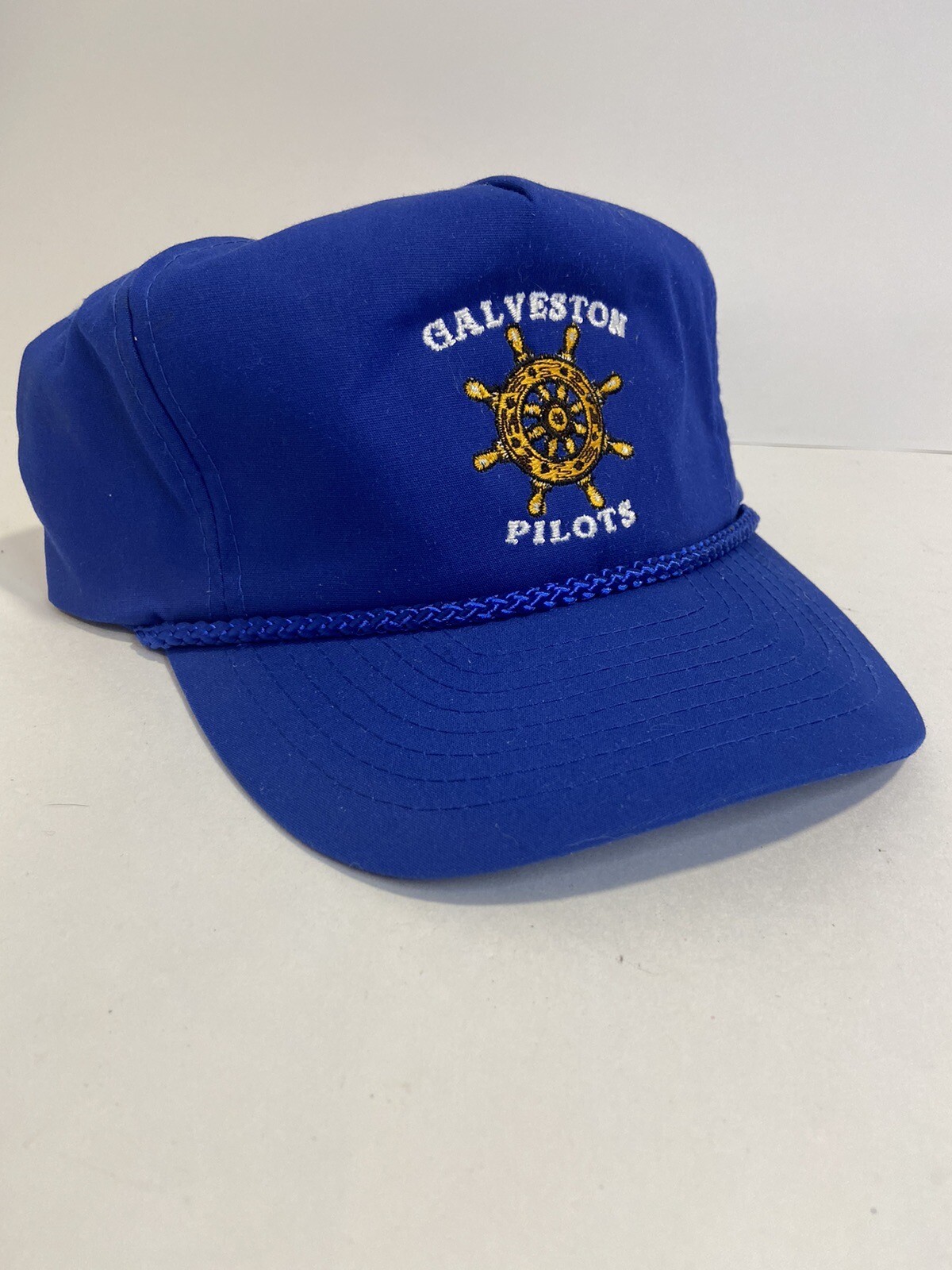 Vintage Galveston Texas City Pilots Mens Hat Cap Blue… Gem