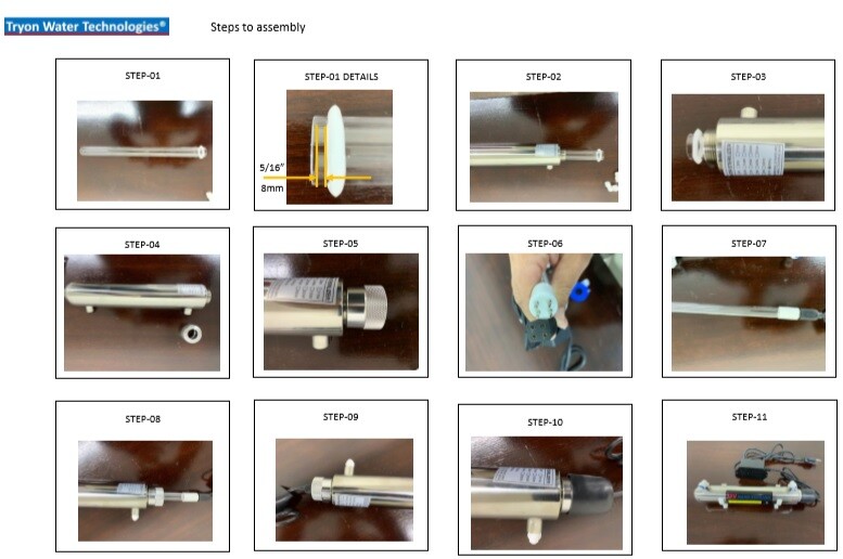 110V UV Water Sterilizer  12 Watts Reverse Osmosis homes