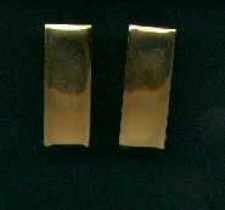 Pair of 2nd LT Lieutenant Rank Insignia half size gold bars USA Made