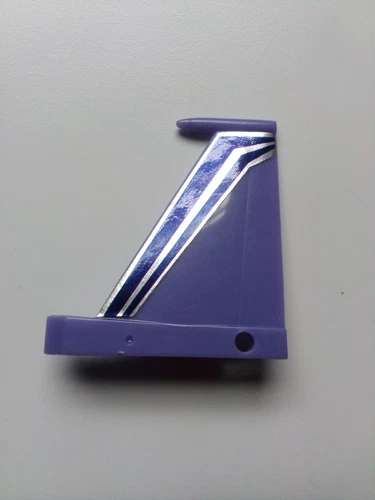 Vintage Transformers G1 1984 Skywarp Purple Left Tail Fin Wing Part Accessory