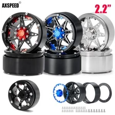 FLYXM 2.2" Beadlock Wheel Rims for 1:10 RC Crawler Axial SCX10 TRX4 Tamiya etc