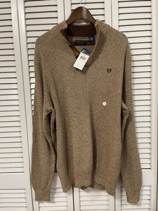 button mock neck sweater