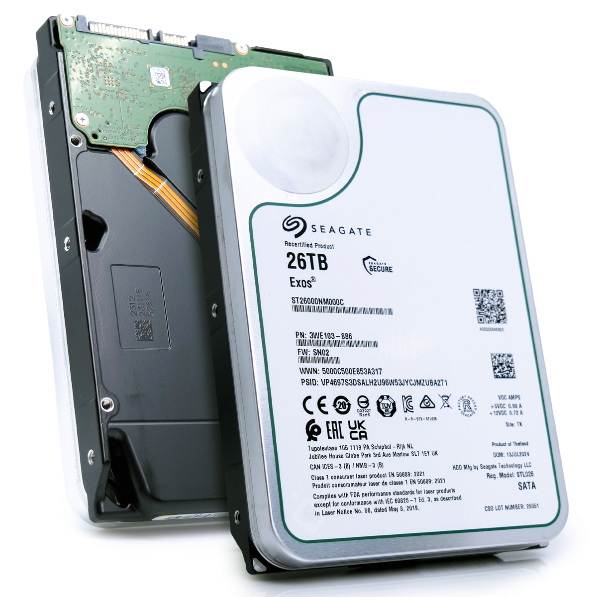 Seagate Exos 26TB 7.2K RPM SATA 6Gb/s 3.5