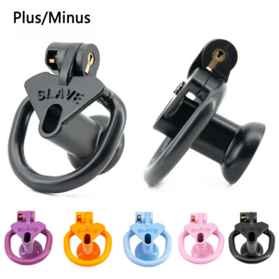 Male Resin Sissy Chastity Device Inverted Cage for Men Locking Belt with 4 Rings