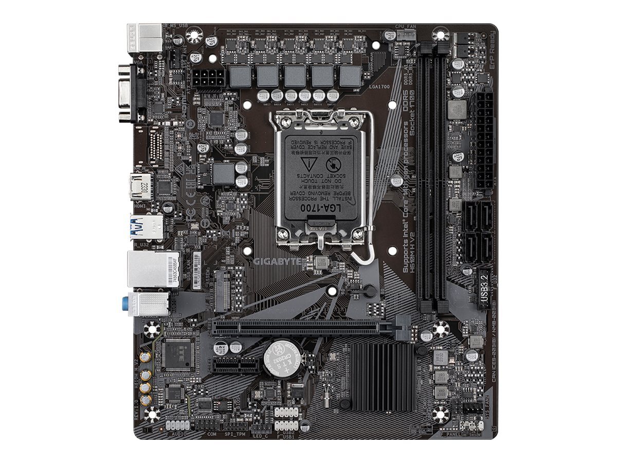 Gigabyte MB GBT Intel 1700 H610M H V2 Intel Sockel 1700 H610M H V2