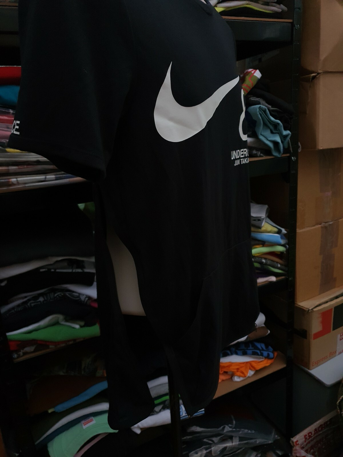 Nike x Undercover Jun Takashi Dri-Fit NRG TC tee black t-shirt size S small thumbnail 3