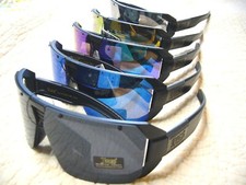 Sunglasses Women's or Men's Locs Hardcore Large Mirror Shields Sunglasses 91202M