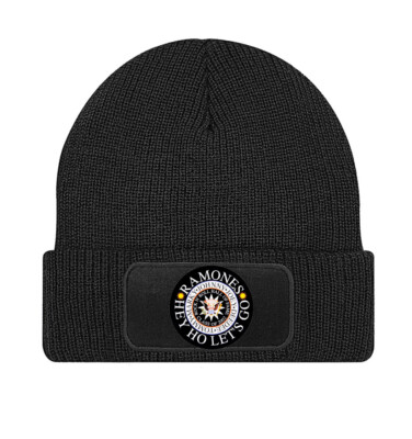 Ramones Rock Music Logo Schwarze Beanie Strickmutze - STRICK317