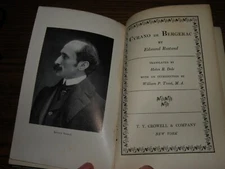 CYRANO DE BERGERAC, Edmond Rostand, 1899, FIRST EDITION *RARE* Antique Book