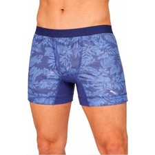 Tommy Bahama Men  s Blue Printed Boxer Brief Size M