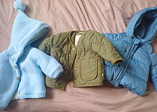 NEXT Baby Jackets Bundle Hooded Puffer & Quilted Padded Lined 3-6 Months