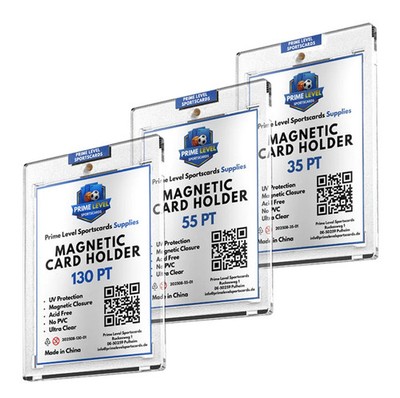 Trading Card Mag Holder 35PT 55PT 130PT mit UV Schutz Mags | Magnetic Holder