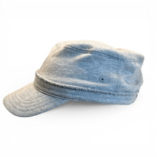 Baby Gap Youth Kids Gray French Terry Military Hat - Sz M/L