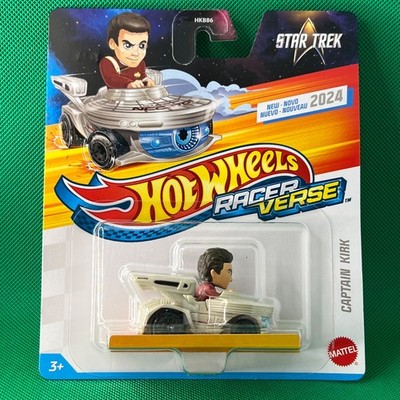 RARE new HOT WHEELS mattel RACER VERSE star trek CAPTAIN KIRK shatner ENTERPRISE