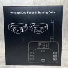 Wireless Dog Fence Electric Fence for 2 Dogs Shocks Training Collar- 2 Collars