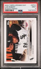 2022 Luis Robert Opening Day Dugout Peeks SSP Case Hit PSA 9 Mint