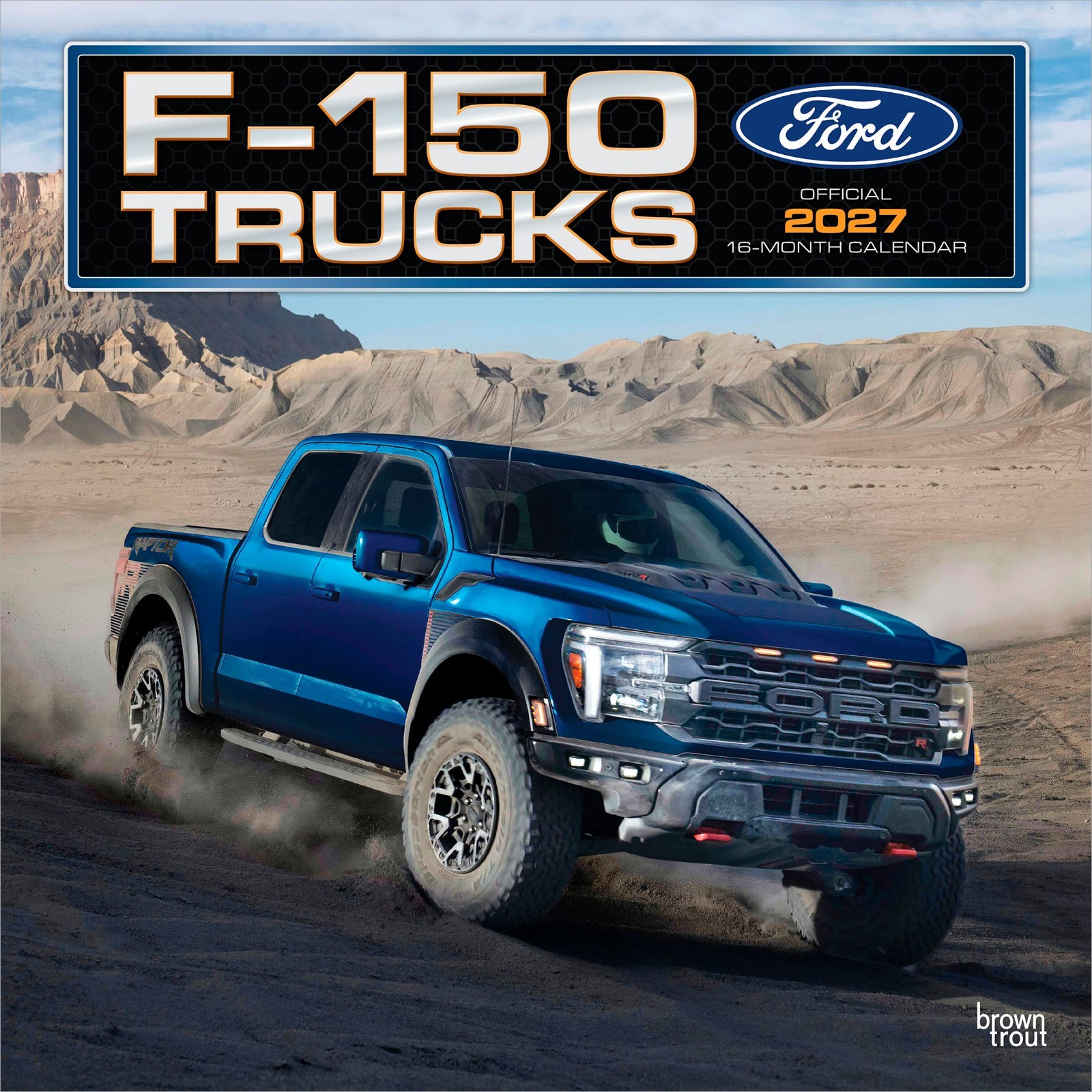 Ford F150 Trucks OFFICIAL | 2027 12x24" (Hanging) Wall Calendar | Plastic-Free