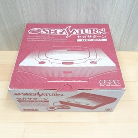 Sega Saturn Console Japan White in box with 2 controllers &3 games tested NTSC-J