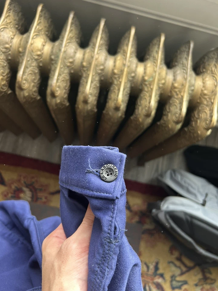 Le Laboureur size 2 France blue denim button front jacket size (medium in US) - Image 3 of 4