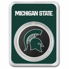 Michigan State University 1 oz Silver Colorized Round (in TEP)