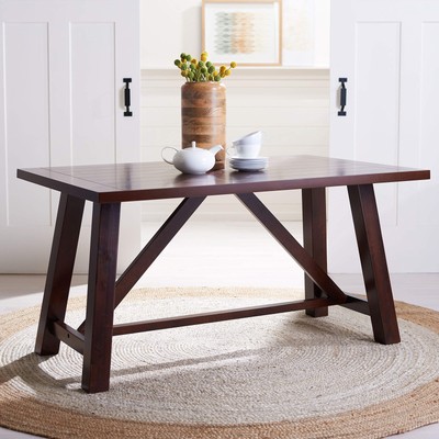 Home Collection Ainslee Brown Rectangle Dining Table