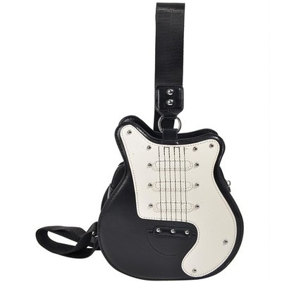 QZUnique Guitar/Violin/Piano Shoulder Bag Creative PU Leather Handbag Zipper ...