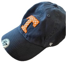 Tennessee Volunteers 47 Brand Clean Up Adjustable Hat - Vintage Gray Checkered