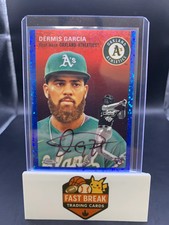 2023 Topps Chrome Dermis Garcia #42 Blue Speckle RC