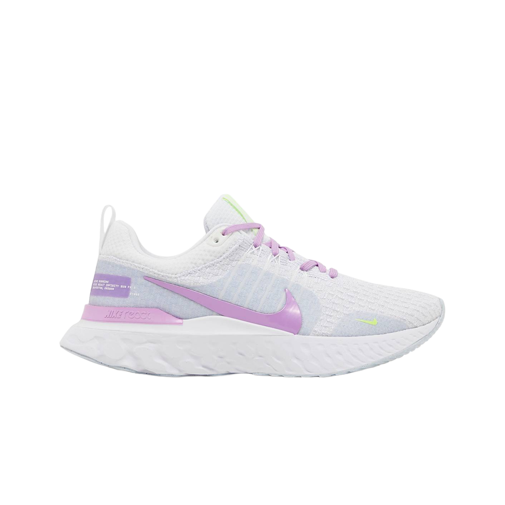 Nike React Infinity Run Flyknit 3 Grey Rush Fuchsia Womens Size 6.5 Running Shoes