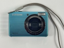 Samsung SL202 Digital Camera 10.2MP 3x Zoom Blue Camera No Charger As Is