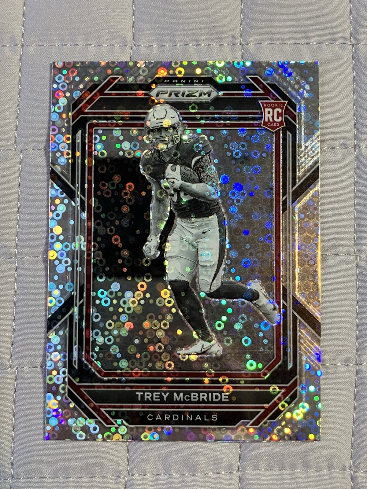 Trey McBride 2022 Panini Prizm Rookie Variation No Huddle Prizm #327 Rookie RC