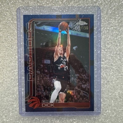 Topps Chrome 2024-25 Gradey Dick #97 Serial Numbered 9/150 Raptors