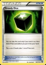 Greedy Dice 102/114 Uncommon Steam Siege Pokemon Near Mint